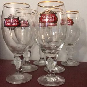 Stella Artois Beer Glasses - 7 - Perfect!